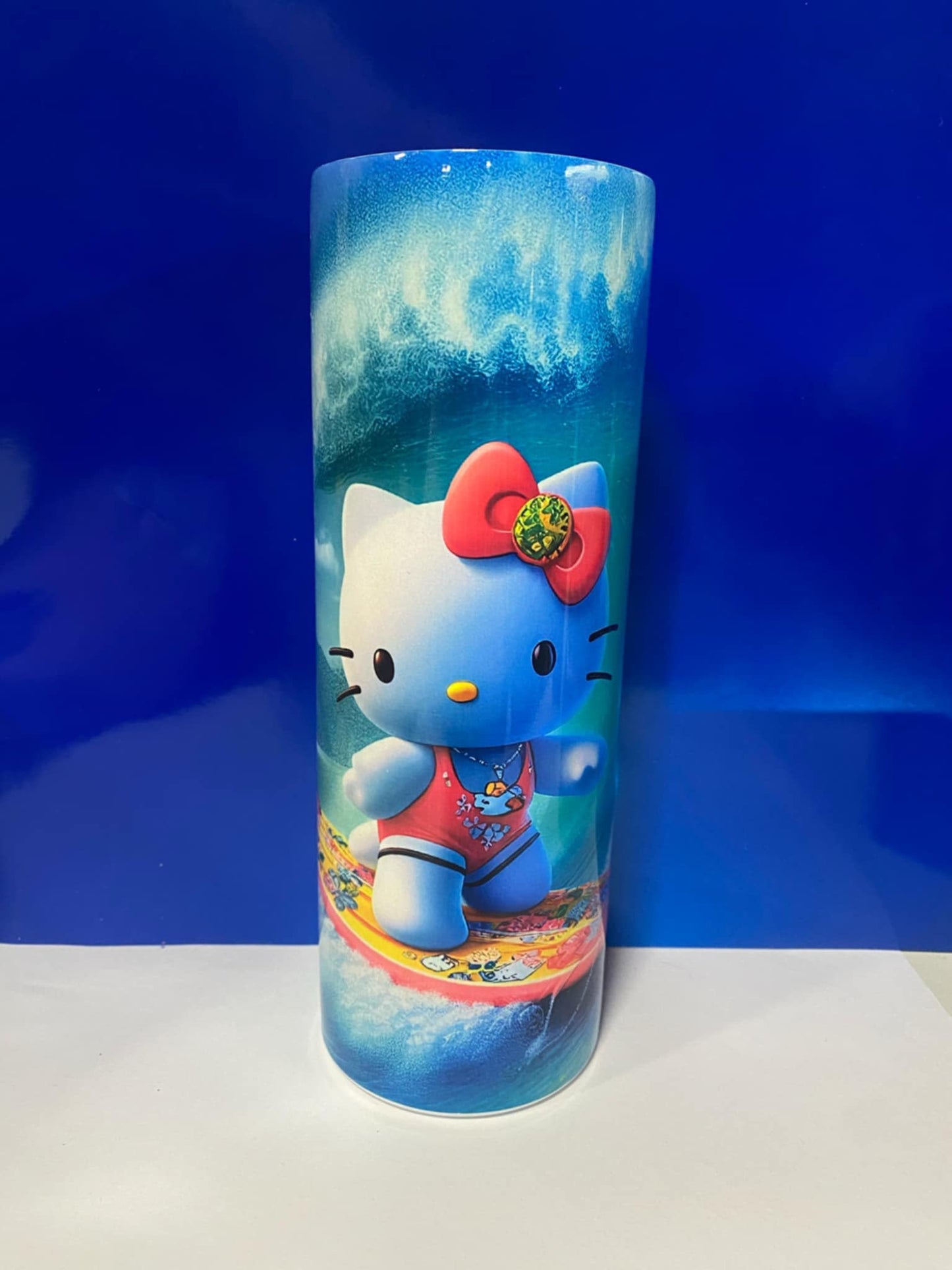 20oz Surfing Kitty Tumbler