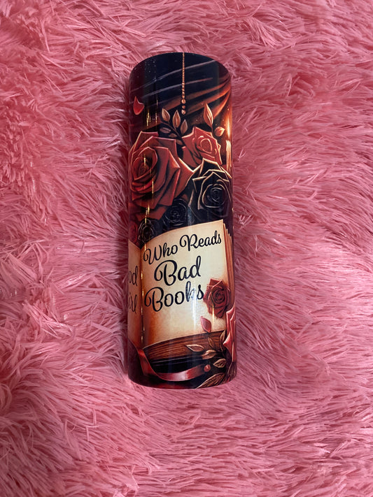 20oz Good Girl/Bad books Reading Tumbler