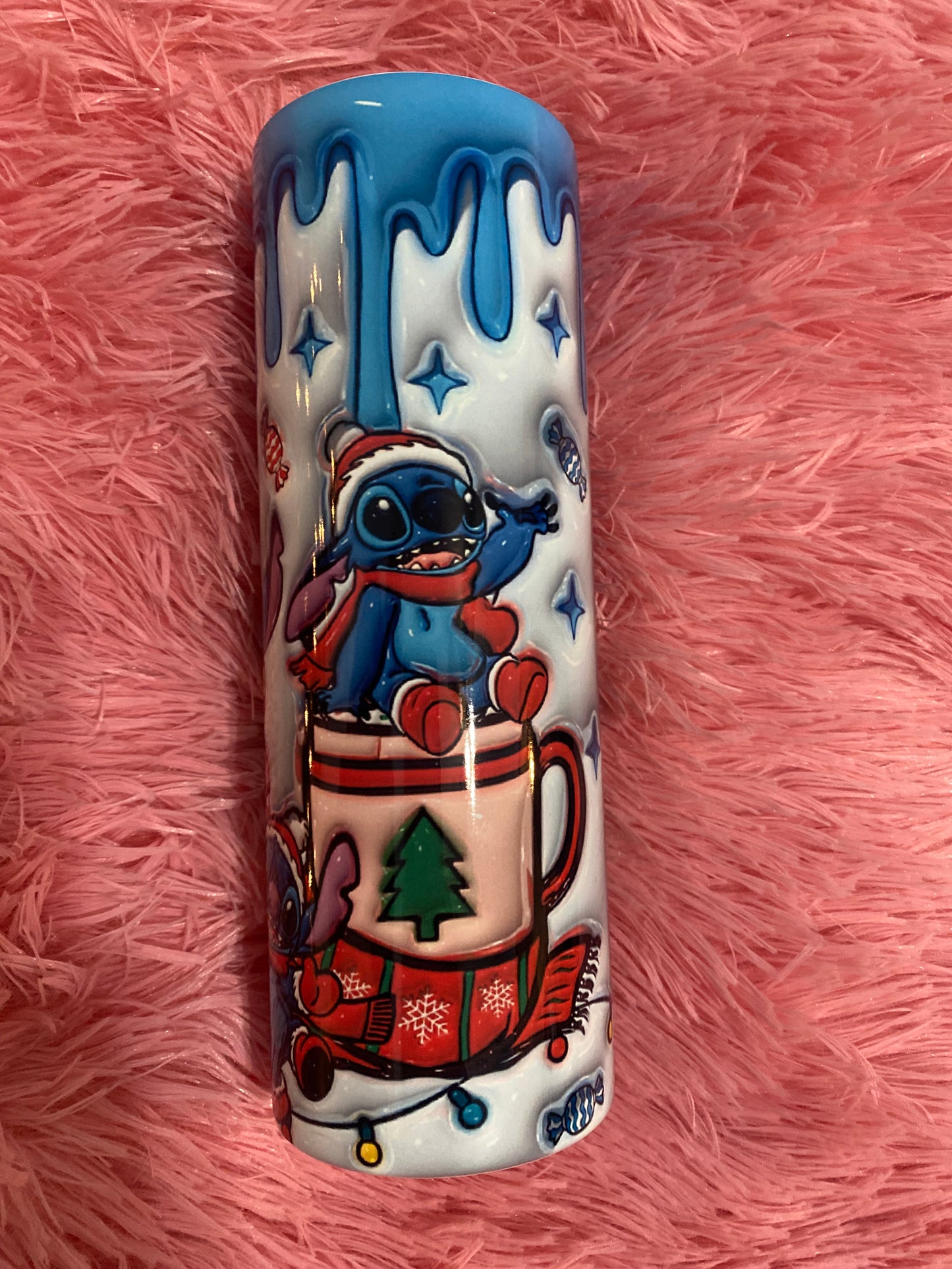 20oz Christmas Stitch 3D Tumbler