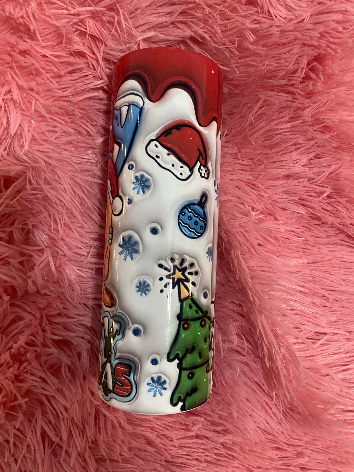 20oz Christmas bluey 3D Tumbler