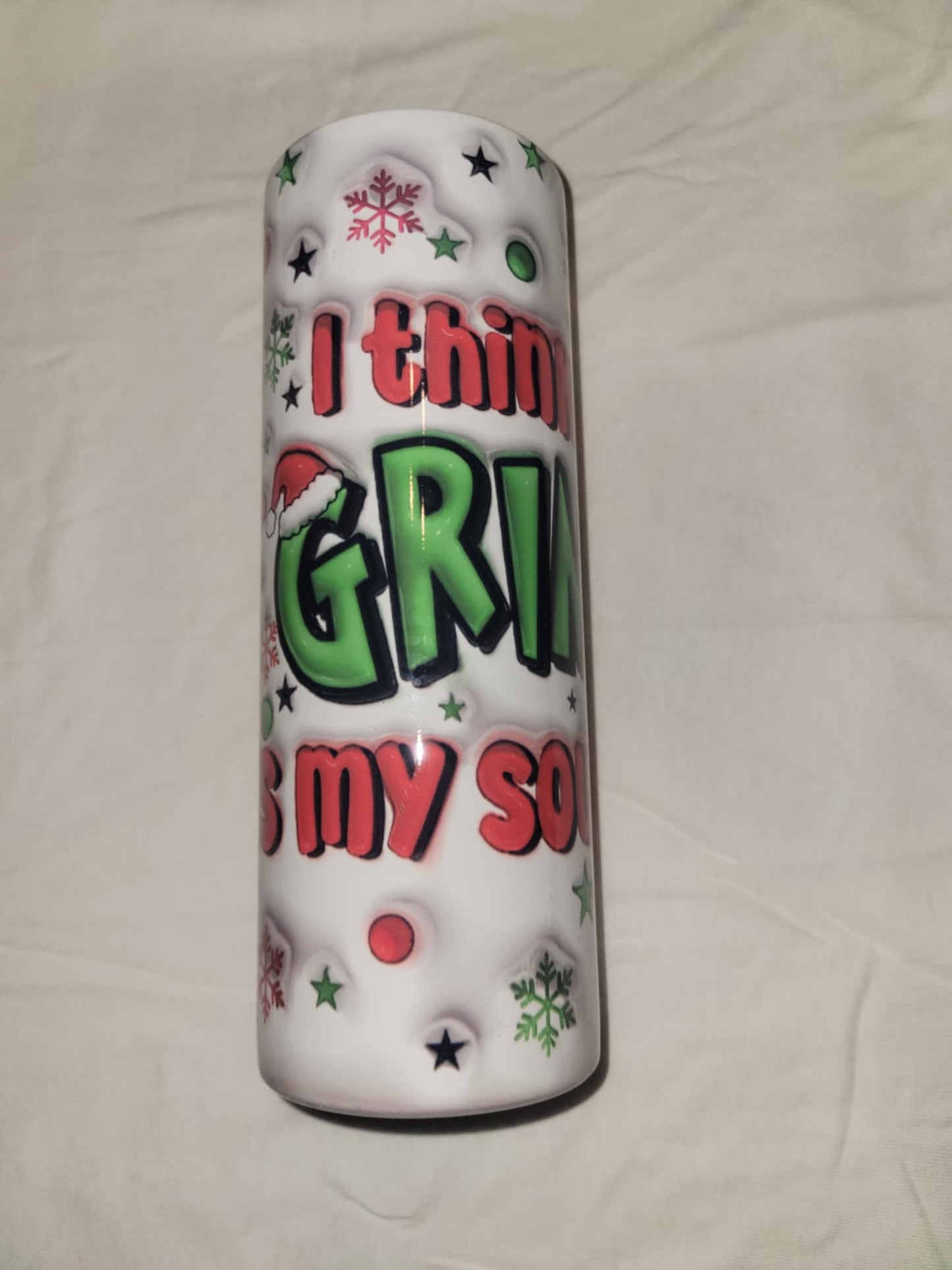 Soulmate Grinch Christmas tumbler 20oz