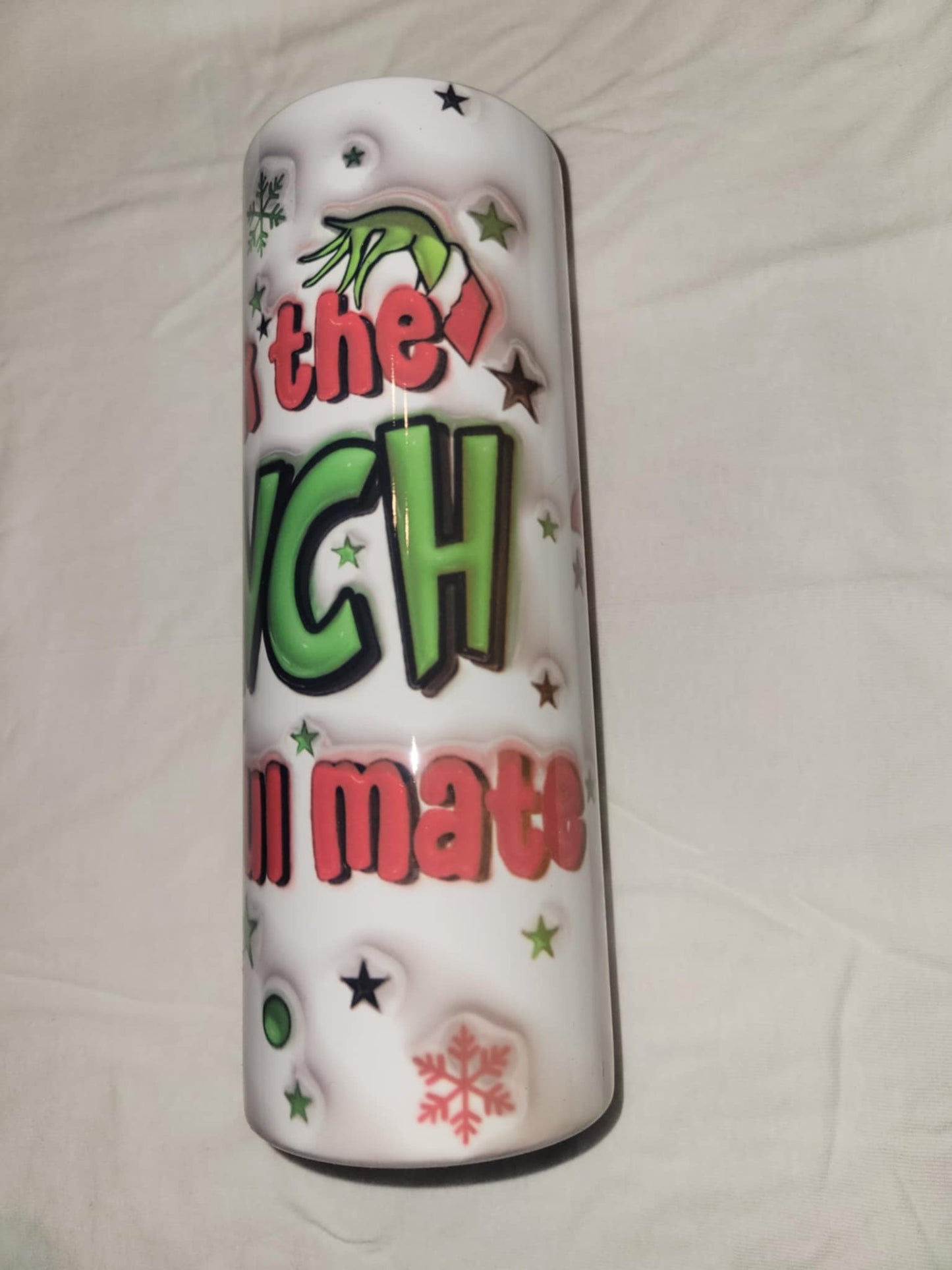 Soulmate Grinch Christmas tumbler 20oz