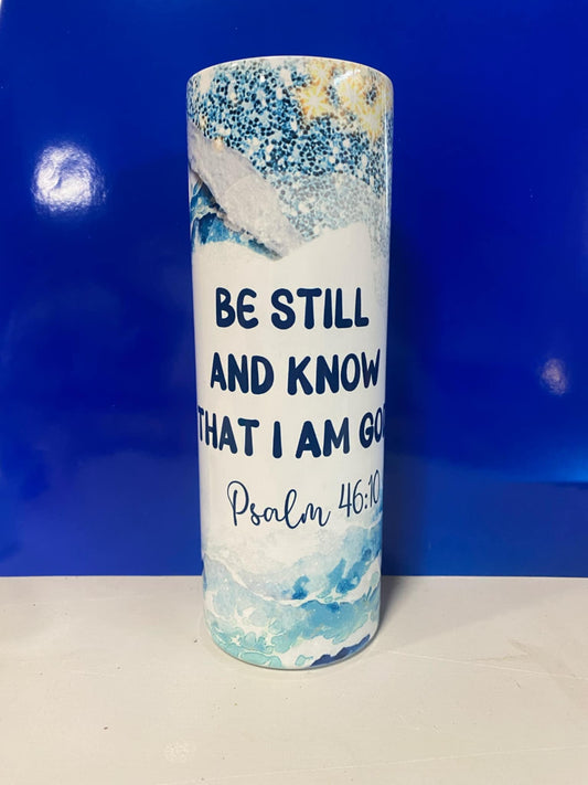 20oz Faith Psalm 46:10 Tumbler