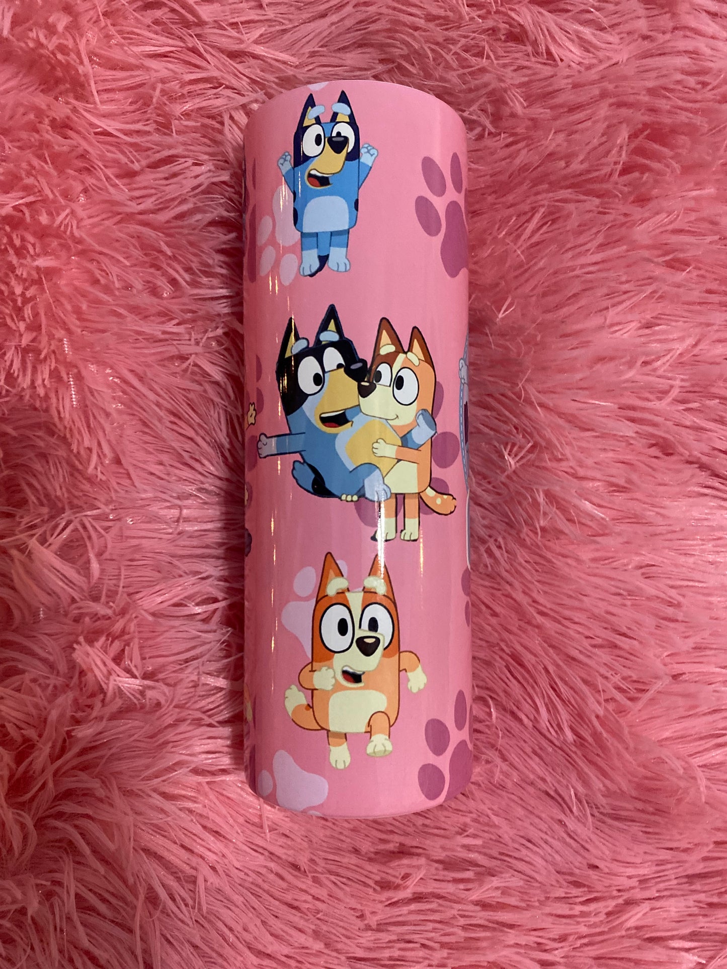 20oz Pink Bluey Tumbler