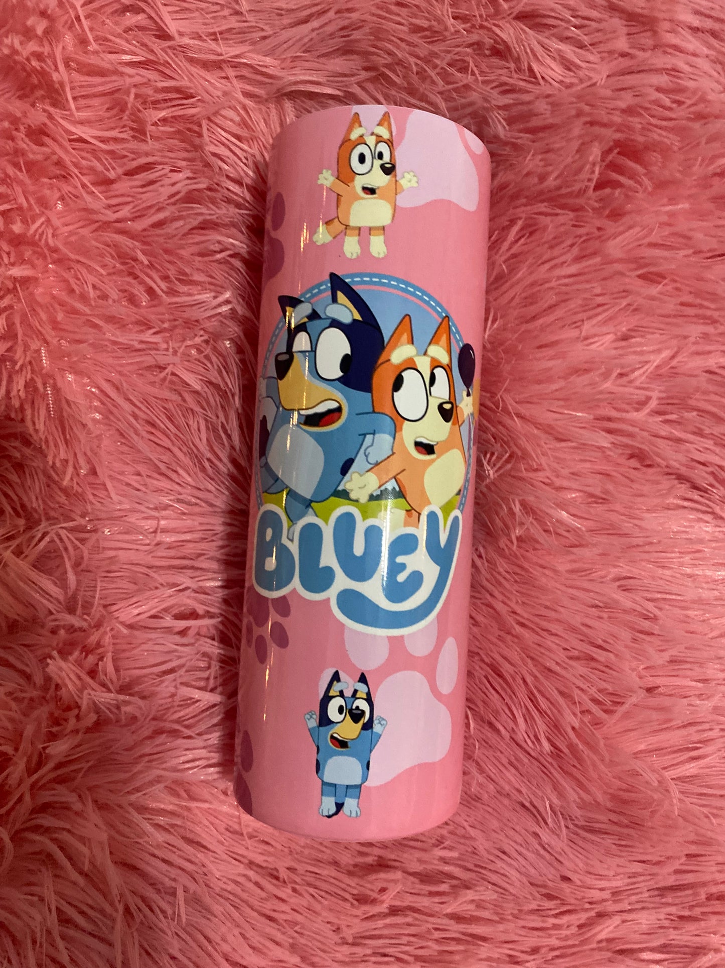 20oz Pink Bluey Tumbler