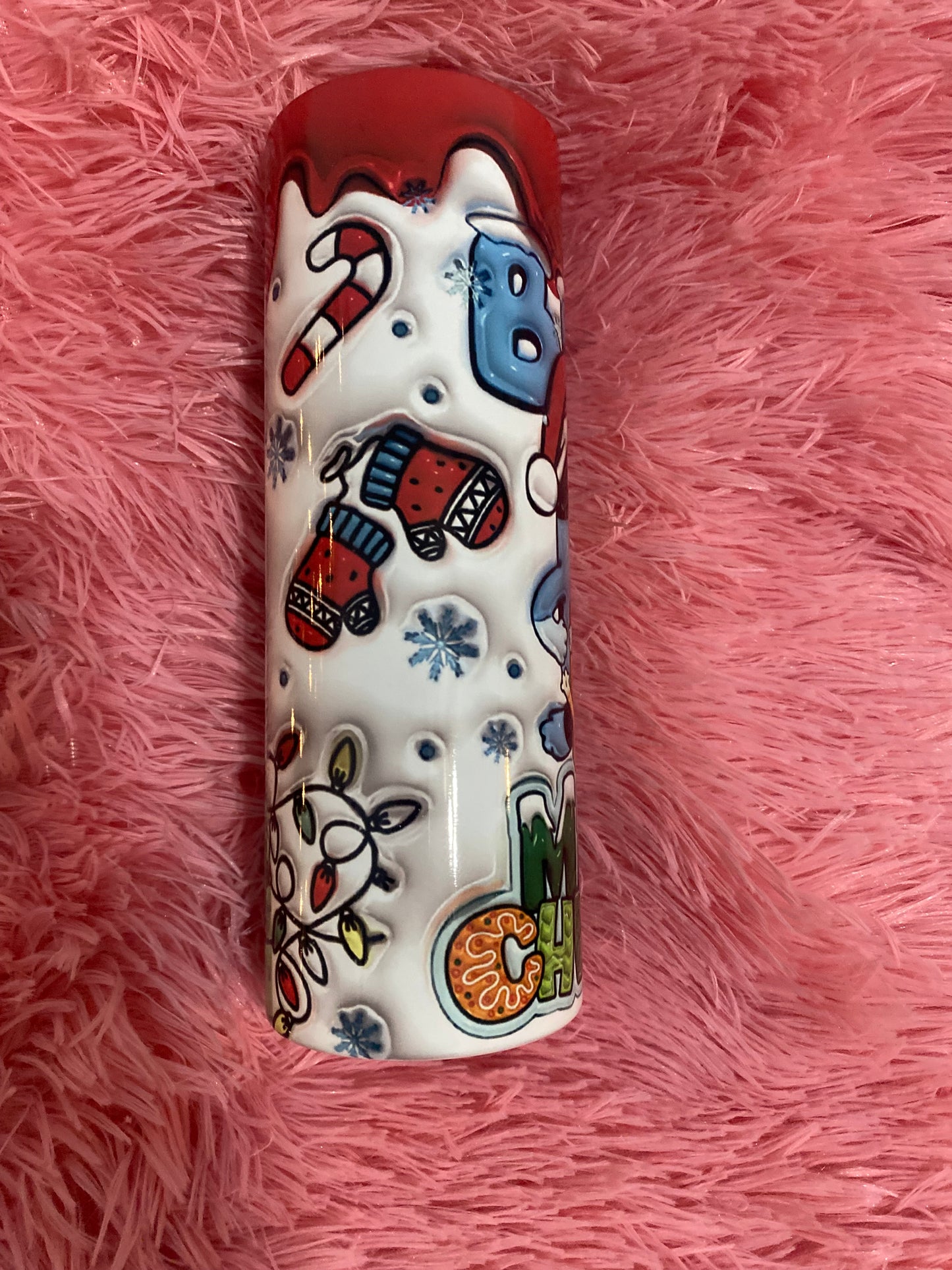 20oz Christmas bluey 3D Tumbler